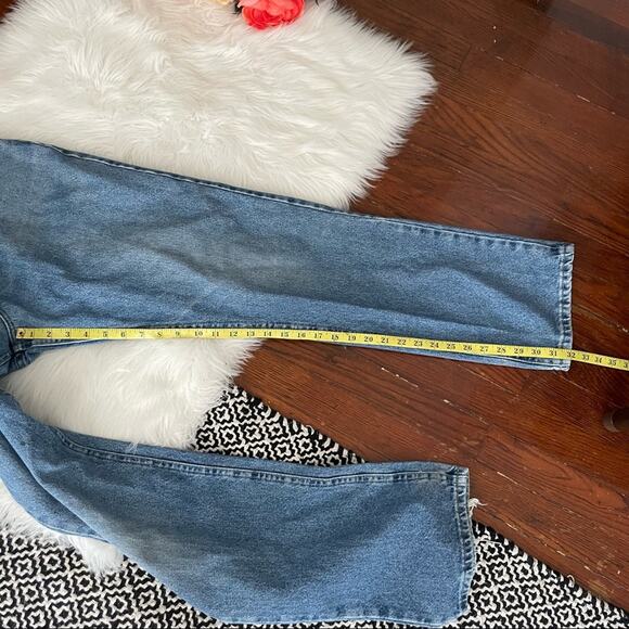 90s Lee Men’s Straight Leg Jeans Medium Wash Vintage Look 38X34 - Picture 9 of 10